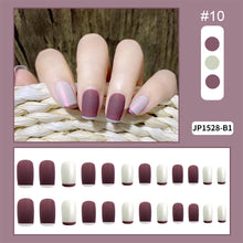 Load image into Gallery viewer, 24pcs/set Nail Pieces Nail Patch Removable Fake Nails Extensions Multicolor Nail Art Accessories