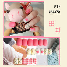 Load image into Gallery viewer, 24pcs/set Nail Pieces Nail Patch Removable Fake Nails Extensions Multicolor Nail Art Accessories