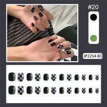 Load image into Gallery viewer, 24pcs/set Nail Pieces Nail Patch Removable Fake Nails Extensions Multicolor Nail Art Accessories