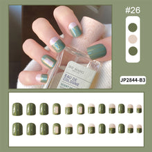 Load image into Gallery viewer, 24pcs/set Nail Pieces Nail Patch Removable Fake Nails Extensions Multicolor Nail Art Accessories