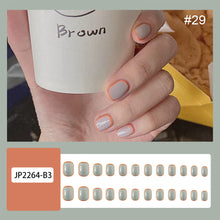 Load image into Gallery viewer, 24pcs/set Nail Pieces Nail Patch Removable Fake Nails Extensions Multicolor Nail Art Accessories