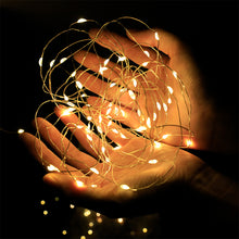 Load image into Gallery viewer, 1/2/3m LED String Lights Copper Silver Wire Garland Light Waterproof Fairy Lights For Christmas Wedding Party Decoration