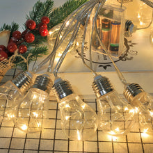 Load image into Gallery viewer, 3/6m LED String Lights Bulb Shaped Christmas Fairy Lights Outdoor Garden Xmas Wedding Lamp Christmas Decoration