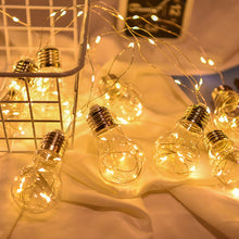 Load image into Gallery viewer, 3/6m LED String Lights Bulb Shaped Christmas Fairy Lights Outdoor Garden Xmas Wedding Lamp Christmas Decoration