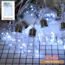 Load image into Gallery viewer, 3/6m LED String Lights Bulb Shaped Christmas Fairy Lights Outdoor Garden Xmas Wedding Lamp Christmas Decoration