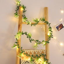 Load image into Gallery viewer, Flower String Light Garland Leaves Fairy Christmas Wedding Party Table Decor Light Battery Operated Vine String Light