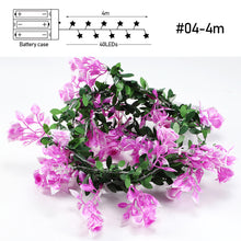 Load image into Gallery viewer, Flower String Light Garland Leaves Fairy Christmas Wedding Party Table Decor Light Battery Operated Vine String Light