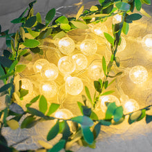 Load image into Gallery viewer, Bubble Ball String Light Garland Leaves Fairy Christmas Wedding Party Table Decor Light USB Vine String Light
