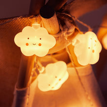 Load image into Gallery viewer, Cartoon Smile Cloud LED Light String String Fairy Light Battery For Baby Children Room Decoration Indoor Wedding Party Decoration