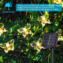 Load image into Gallery viewer, Butterfly Solar Fairy Lights String 20/30/50/100LED Garden Lights 8 Mode Flashing Christmas Party Outdoor Hanging Lights Solar Powered