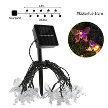 Load image into Gallery viewer, Butterfly Solar Fairy Lights String 20/30/50/100LED Garden Lights 8 Mode Flashing Christmas Party Outdoor Hanging Lights Solar Powered