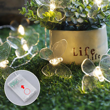 Load image into Gallery viewer, 10/20/40LED Butterfly Light String Fairy Light Battery For Baby Children Room Decoration Indoor Wedding Party Decoration