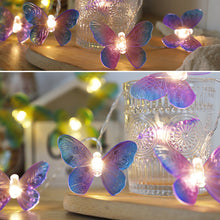 Load image into Gallery viewer, 10/20/40LED Butterfly Light String Fairy Light Battery For Baby Children Room Decoration Indoor Wedding Party Decoration