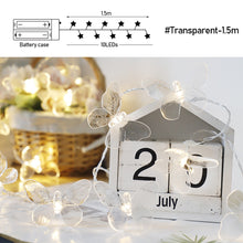 Load image into Gallery viewer, 10/20/40LED Butterfly Light String Fairy Light Battery For Baby Children Room Decoration Indoor Wedding Party Decoration
