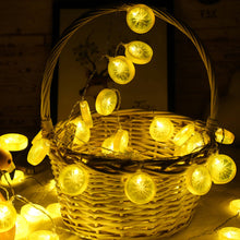 Load image into Gallery viewer, 10/20LED Lemon Slice Light String Fairy Light Battery For Baby Children Room Decoration Indoor Wedding Party Decoration