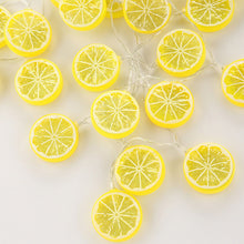 Load image into Gallery viewer, 10/20LED Lemon Slice Light String Fairy Light Battery For Baby Children Room Decoration Indoor Wedding Party Decoration