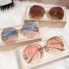 Load image into Gallery viewer, Frameless Sunglasses Fashion Simple Sunglasses UV Protection Personality Sunglasses Women Sunglasses Outdoor Glasses