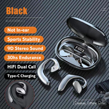 Load image into Gallery viewer, 5.1 Air Conduction Bluetooth Headphones Noise Reduction LED Display Wireless Earphone with Mic Sport Waterproof Headsets Earbuds
