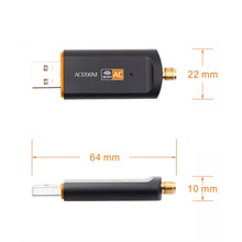Load image into Gallery viewer, 1200Mbps Wireless WiFi USB Adapter Dual Band 2.4/5Ghz With Aerial 802.11AC Network Card High Speed USB3.0 Receiver