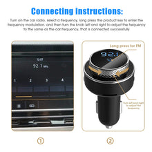 Load image into Gallery viewer, Car Bluetooth Player Auto MP3 QC3.0 Music Player Fast Vehicle Charger Portable FM Transmitter