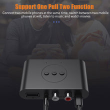 Load image into Gallery viewer, Bluetooth 5.0 Audio Receiver NFC U Disk RCA 3.5mm AUX USB Stereo Music Wireless Adapter With Mic For Car Kit Speaker Amplifier