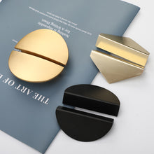 Load image into Gallery viewer, Hidden Cabinet Handles Black Gold Aluminum Alloy Kitchen Cupboard Pulls Drawer Knob Door Furniture Handle Hardware