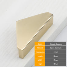 Load image into Gallery viewer, Hidden Cabinet Handles Black Gold Aluminum Alloy Kitchen Cupboard Pulls Drawer Knob Door Furniture Handle Hardware