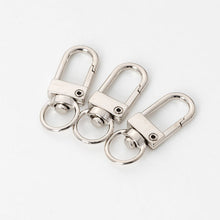 Load image into Gallery viewer, 10pcs Durable Metal Carabiner Clip Style Spring Key Chain Keyring Swivel Lobster Clasp Clips Key Hooks for Hanging