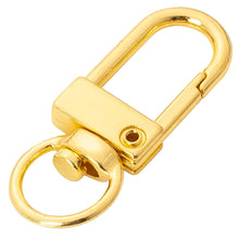 Load image into Gallery viewer, 10pcs Durable Metal Carabiner Clip Style Spring Key Chain Keyring Swivel Lobster Clasp Clips Key Hooks for Hanging