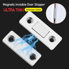 Load image into Gallery viewer, Hidden Door Closer Invisible Magnetic Cabinet Catches Hidden Door Closer Non-punch Door Stop Door Catch Sliding Door Hardware