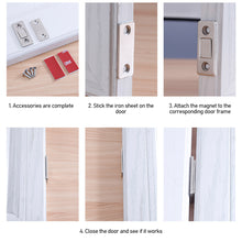 Load image into Gallery viewer, Hidden Door Closer Invisible Magnetic Cabinet Catches Hidden Door Closer Non-punch Door Stop Door Catch Sliding Door Hardware