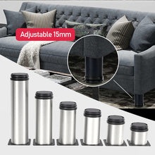 Load image into Gallery viewer, Furniture Adjustable Cabinet Legs Stainless Steel Furniture Legs Cabinet Table Sofa Bed Feet Furniture Legs Feet