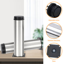 Load image into Gallery viewer, Furniture Adjustable Cabinet Legs Stainless Steel Furniture Legs Cabinet Table Sofa Bed Feet Furniture Legs Feet