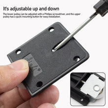Load image into Gallery viewer, Home Wardrobe Sliding Door Pulley Black Sliding Door Wheel Cabinet Pulley Hanging Wheel Wardrobe Furniture Hardware Door Rollers