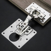 Load image into Gallery viewer, Stainless Steel Hinge Repair Plates Kitchen Cupboard Cabinet Wardrobe Window Door Hinge Repairing Fixing Tool Furniture Hardware