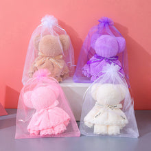 Load image into Gallery viewer, Coral Velvet Towel Bear Gift Birthday Wedding Presents Valentine's Day Gifts Teacher's Day Towel Gifts Business Gifts Holiday Presents