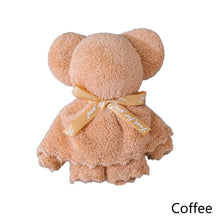 Load image into Gallery viewer, Coral Velvet Towel Bear Gift Birthday Wedding Presents Valentine's Day Gifts Teacher's Day Towel Gifts Business Gifts Holiday Presents