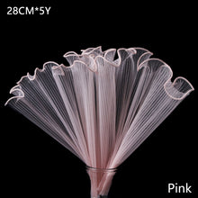 Load image into Gallery viewer, 5Y*28CM Korean Style Wave Tissue Yarn Flower Bouquet Wrapping Gauze Paper For Florist Wedding Birthday Party Gift Packing Decor DIY Crafts Mesh