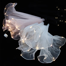 Load image into Gallery viewer, 2.5Y*28CM Wave Tissue Yarn with LED Light Flower Bouquet Wrapping Gauze Paper For Florist Wedding Birthday Party Gift Packing Decor DIY Crafts Mesh