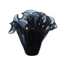 Load image into Gallery viewer, 2.5Y*28CM Wave Tissue Yarn with LED Light Flower Bouquet Wrapping Gauze Paper For Florist Wedding Birthday Party Gift Packing Decor DIY Crafts Mesh