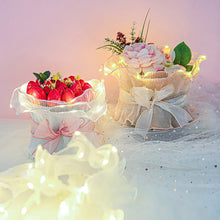 Load image into Gallery viewer, 2.5Y*28CM Wave Tissue Yarn with LED Light Flower Bouquet Wrapping Gauze Paper For Florist Wedding Birthday Party Gift Packing Decor DIY Crafts Mesh