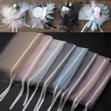 Load image into Gallery viewer, 70*38cm Drawstring Tissue Yarn Flower Bouquet Wrapped Gauze Paper DIY Gift Flowers Tulle Mesh Gifts Packaging Paper