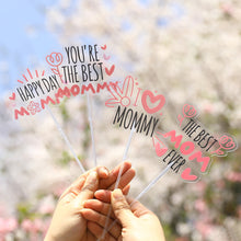 Load image into Gallery viewer, Mother’s Birthday Cake Topper Decoration Mother's Day Cake Topper Decoration I Love Mom Bithday Cupcake Toppers