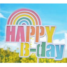 Load image into Gallery viewer, Ins Style Happy Birthday Cake Topper Heart Rainbow Bithday Cupcake Toppers Party Cake Decoration Supplies