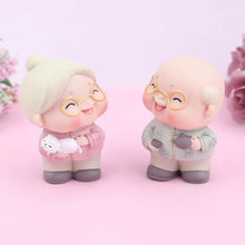 Load image into Gallery viewer, Cartoon Grandpa and Grandma Birthday Cake Decoration Grandpa Doll Cake Topper Birthday Baking Decoration