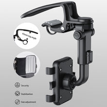 Load image into Gallery viewer, Universal Car Sun Visor Phone Holder Phone Holder Mount 360 Degree Rotation Smartphone Stand Clip Support