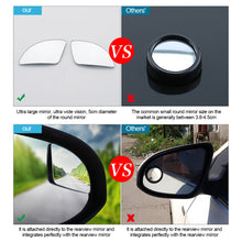 Load image into Gallery viewer, 2Pcs Adjustable Car Mirror Blind Spot Side Rear View Convex Wide Angle Parking