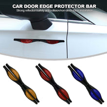 Load image into Gallery viewer, 2Pcs Car Door Protector Bumper Crash Styling Edge Guard Mouldings Reflector Sticker Anti Collision Decorative Auto Trim
