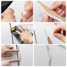 Load image into Gallery viewer, 4Pcs Universal Car Door Edge Scrape Guard Bumper Guards Protector Rearview Mirror Protection Sticker Protective Strips