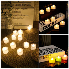 Load image into Gallery viewer, 6PCS Flameless Electronic Heart Round Shaped LED Candle Tea Lamp For Home Party Wedding Birthday Christmas Love Candles Decoration